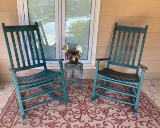 2 front porch rocking chairs 