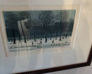 LOTS OF ARTWORK INCLUDING OIL AND WATERCOLOR PAINTINGS, ENGRAVINGS AND POSTERS