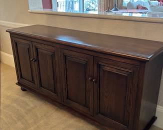 MATCHING DARK OAK SIDEBOARD