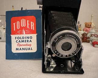 Vintage Tower Folding Camera