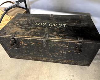 Vintage Wood Toy Chest