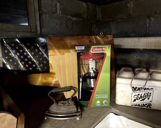 Coleman Lantern/Vintage Schlitz Styrofoam