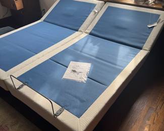King Size Bed Adjustable Bed Frame with Remotes (one for each side)