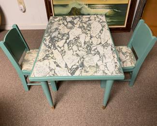 Children’s table and chairs