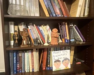 Shelf, books and figurines