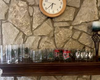Christmas glassware