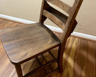 Antique chapel chair