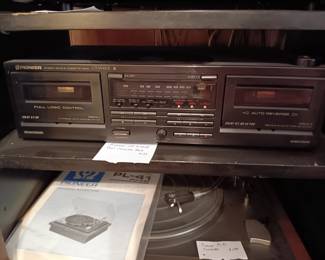 #87	Pioneer Dual Cassette Deck CT-W451R	 $35.00 
