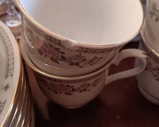 #98	Trisa Porcelainware China Set - 45 piece set  - (1 cup chipped)	 $90.00 

