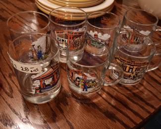 #159	Set of 7 Glasses (the 20's logos)	 $28.00 
