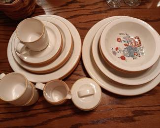 #143	Mikasa "Garden Baskets" Set of Stoneware China - 20 pieces	 $80.00 
