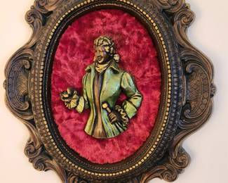 #8	Vintage Man & Woman Victorian Couple Wall Plaques - 3D - 19Tx16W - set of 2	 $75.00 
