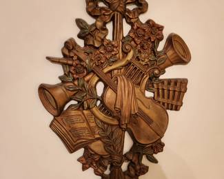 #52	MCM Antique Ceramic of Musical Instruments - 17Wx25T	 $40.00 
