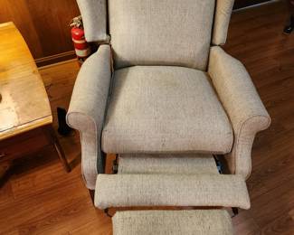 #70	Wingback Recliner Chair (as is Wingback Side torn) 	 $20.00 
