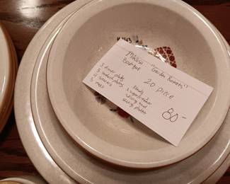 #143	Mikasa "Garden Baskets" Set of Stoneware China - 20 pieces	 $80.00 
