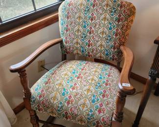 #36	Vintage Tapestry Covered Sewing/Rocking Chair	 $65.00 

