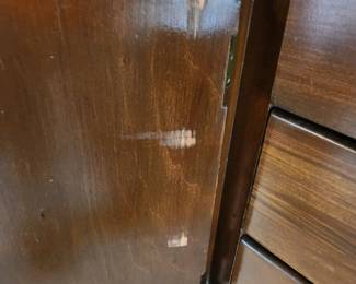 #39	Antique Hand-dovetailed Chest of 7 Drawers w/2 doors on wheels (small finish issues) - 36x22x48	 $375.00 
