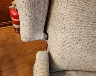 #70	Wingback Recliner Chair (as is Wingback Side torn) 	 $20.00 
