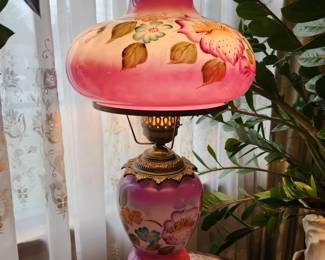 #10	Gone w/the Wind Double Light - hand-painted Globes	 $125.00 
