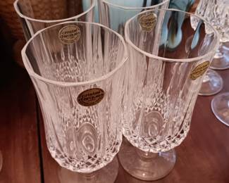 #146	Cristal D'Arques Stemmed Iced Tea/Water Glasses - set of 4	 $25.00 
