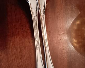 #163	1881 William Rodgers Set of 8 -  5 piece Settings plus Serving pieces	 $75.00 
