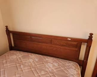 #27	Full Bassett Headboard/Footboard w/Simmons Full Mattress & Box springs	 $200.00 
