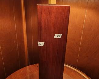 #64	Art Deco Wood/Brass Tall Lamp w/shade - 42" Tall	 $225.00 
