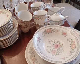 #98	Trisa Porcelainware China Set - 45 piece set  - (1 cup chipped)	 $90.00 
