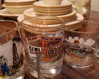 #159	Set of 7 Glasses (the 20's logos)	 $28.00 
