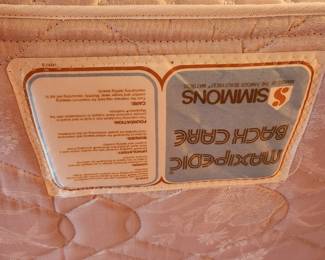 #27	Full Bassett Headboard/Footboard w/Simmons Full Mattress & Box springs	 $200.00 
