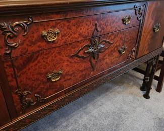 #29	Batesville Cabinet Co. Antique Carved Buffet w/2 drawers & 2 Doors - 70x22x36	 $375.00 
