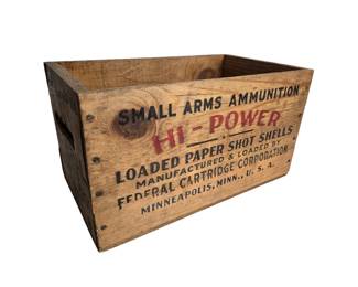 Federal Hi-Power Shells Ammunition Crate
Winchester Ammunition Ammo Crate