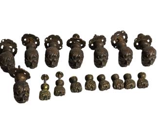 19th Century French Bronze Door Pulls