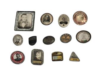 35+ Antique/Vintage Military Army Navy Shipbuilders, Minneapolis St Paul, New York, Detroit Etc Employee Badges
