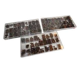 WWII Era Brass Lapel Pins Etc