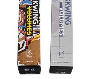 200+ total pencils   Blackwing Volumes Pencils Golden Gate Set Book
Blackwing Volumes Pencils Vol 42, 10, 155
Blackwing Volumes Pencils Vol 33-1/3, 811, 4
Blackwing Volumes Pencils Vol 55, 57 Basquiat
Blackwing Volumes Pencils Vol 3, 192 Beatles
Blackwing Volumes Pencils Vol 223, 710 Garcia
Blackwing Volumes Pencils Collection Erasers
Blackwing Volumes Pencils Vol 20, 7 Chuck Jones
Blackwing Volumes Pencils Eras 10th Anniversary
Blackwing Volumes Pencils Vol 200 Coffeehouse
Blackwing Volumes Pencils Vol 6, 64 Comic Book
Blackwing Volumes Pencils Vol XIX, 93 Corita Kent
