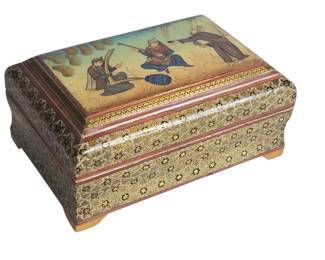 Vintage Khatam Persian Wooden Box