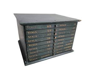 Venus Pencil Store Display Case Flat File