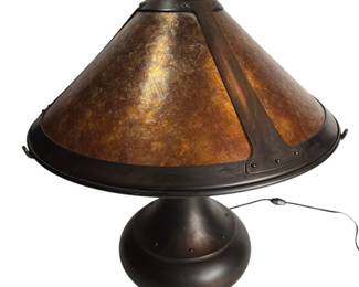 Mica Copper Medium Onion Table Lamp