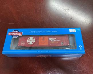 5851 Athearn Roundhouse - HO Gauge Miniature Train Car - Santa Fe Shock Control