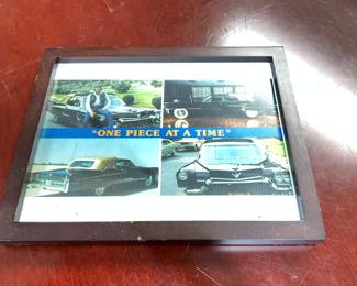 Johnny Cash Framed One Piece at A Time Postcard