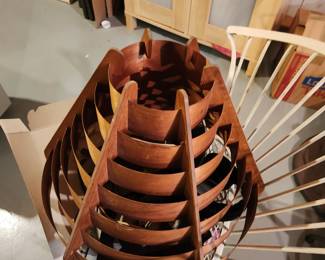  HANS-AGNE JAKOBSSON Ceiling lamp, pine, 1960s