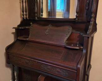 Beautiful ornate pump organ