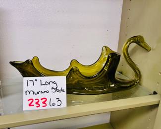 Murano Style Swan 