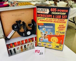 Vintage Microscope Set 