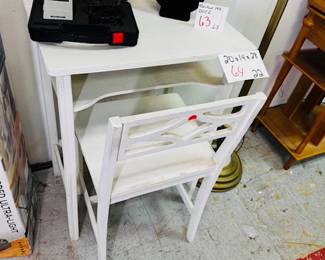 Small White Desk 