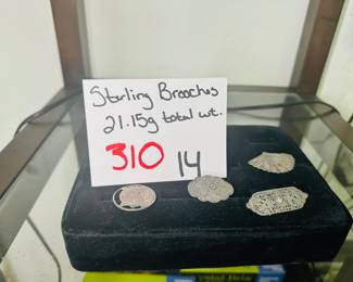 Sterling Brooches 
