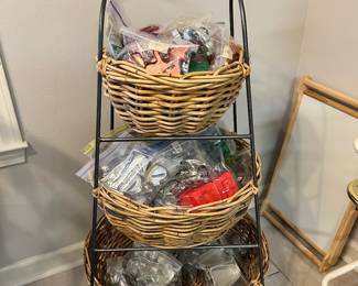 Baskets are display only