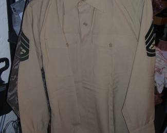 U.S. Marine Corps Gunnery Sgt. Uniform (long sleeve, shirt, short sleeve shirt, & pants)
