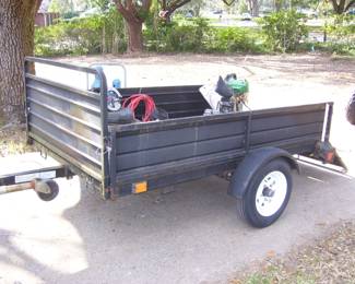 5x8 Utility Trailer with Dump Bed